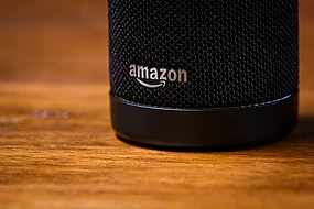An Amazon Alexa speaker device.