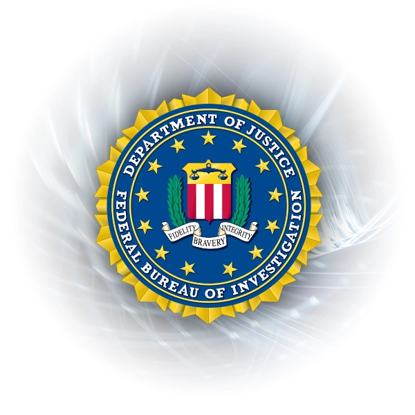 The seal of the United States Federal Bureau of Investigation (FBI).
