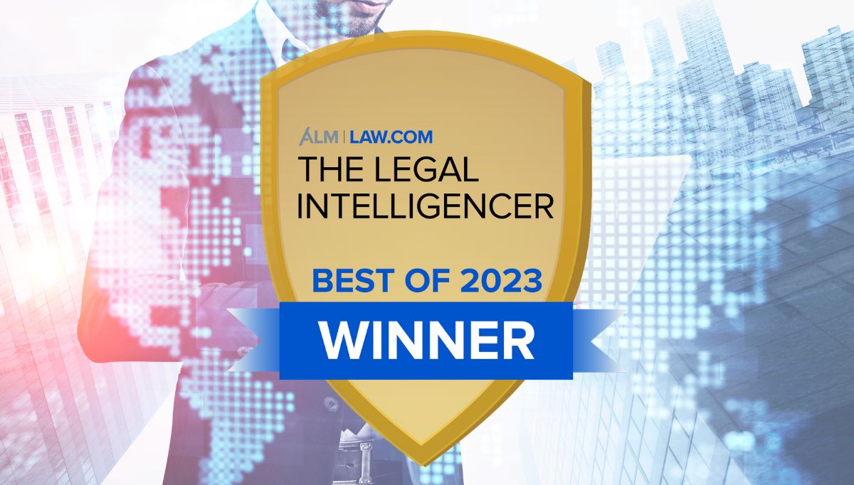 Best Of Award Shield from the Legal Intelligencer